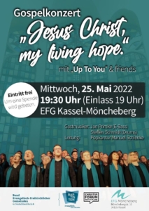 Flyer Up To You-Konzert 25.05.2022